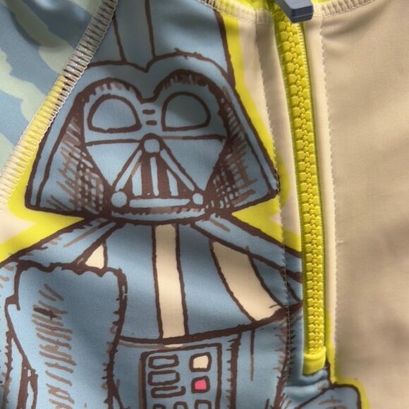 Star Wars Kids Swim Shirt - Blue and White Super Cute! - Picture 4 of 5